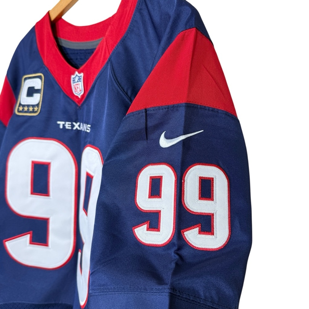 Houston Texans Jersey XL Blue JJ Watt #99 NFL Football Nike OnField Size 44 NWT - Picture 4 of 11
